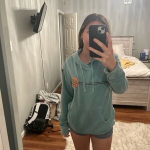 Teal Santa cruz sweatshirt